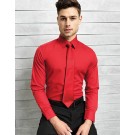 Men's Long Sleeve Fitted Poplin Shirt
