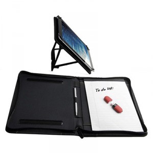 Colour contrast padfolio with tablet holder