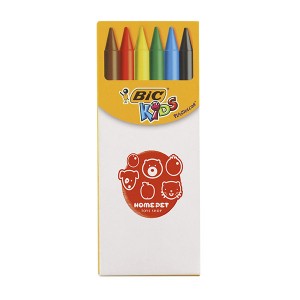 BIC Kids Plastidecor set of 6 crayons