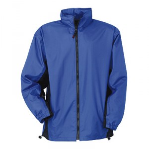 Waterproof sports windbreaker with thermo-sealed seams