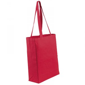 Gusseted cotton tote