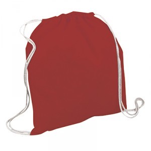 Coloured cotton drawstring rucksack