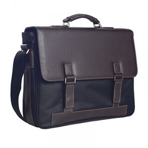 Two-tone business briefcase