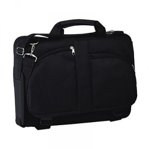 Curved pocket laptop briefcase