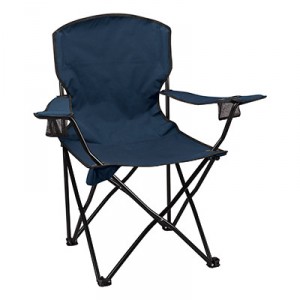 Foldable chair with arm rest and can holder
