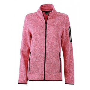 Ladies`Knitted Fleece Jacket