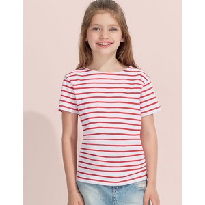 Kids Round Neck Striped T-Shirt Miles