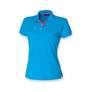 Ladies Contrast Piqué Polo Shirt 65/35