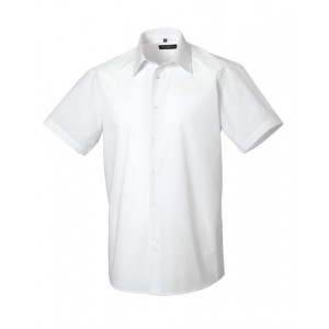 Men´s Short Sleeve PolyCotton Easy Care Tailored Poplin Shirt