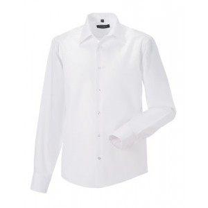 Heren Tailored Ultimate Strijkvrij Shirt met Lange mouwen