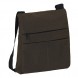 Tri-zippered shoulder bag