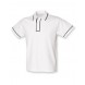 Mens Contrast Piped Stretch Polo