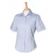 Ladies Short Sleeved Pinpoint Oxford Shirt