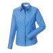Ladies Long Sleeve PolyCotton Easy Care Fitted Poplin Shirt