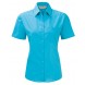 Dames Poly-Cotton Easy Care Poplin Shirt met Korte mouwen
