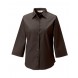 Dames Easy Care Fitted Shirt met 3/4 mouwen